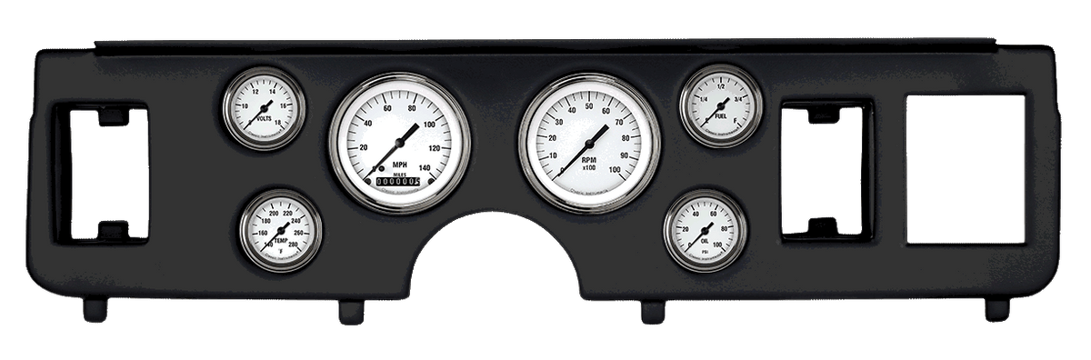 Classic Instruments White Hot Series Full Sweep Gauge Set - CDMU79WH101BL