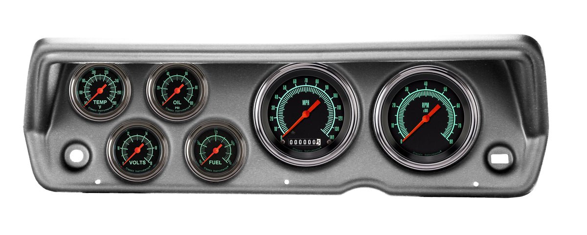 Classic Instruments 1970-76 Duster G/Stock Full Sweep Six Gauge Set Mopar - CDDU70GS101BA