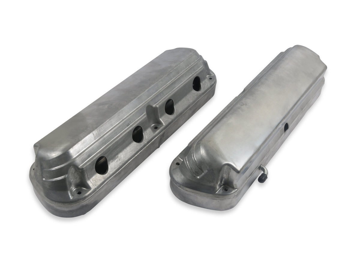 Holley 2-Piece Ford Style Valve Cover - Gen III/IV LS - Natural - 241-185