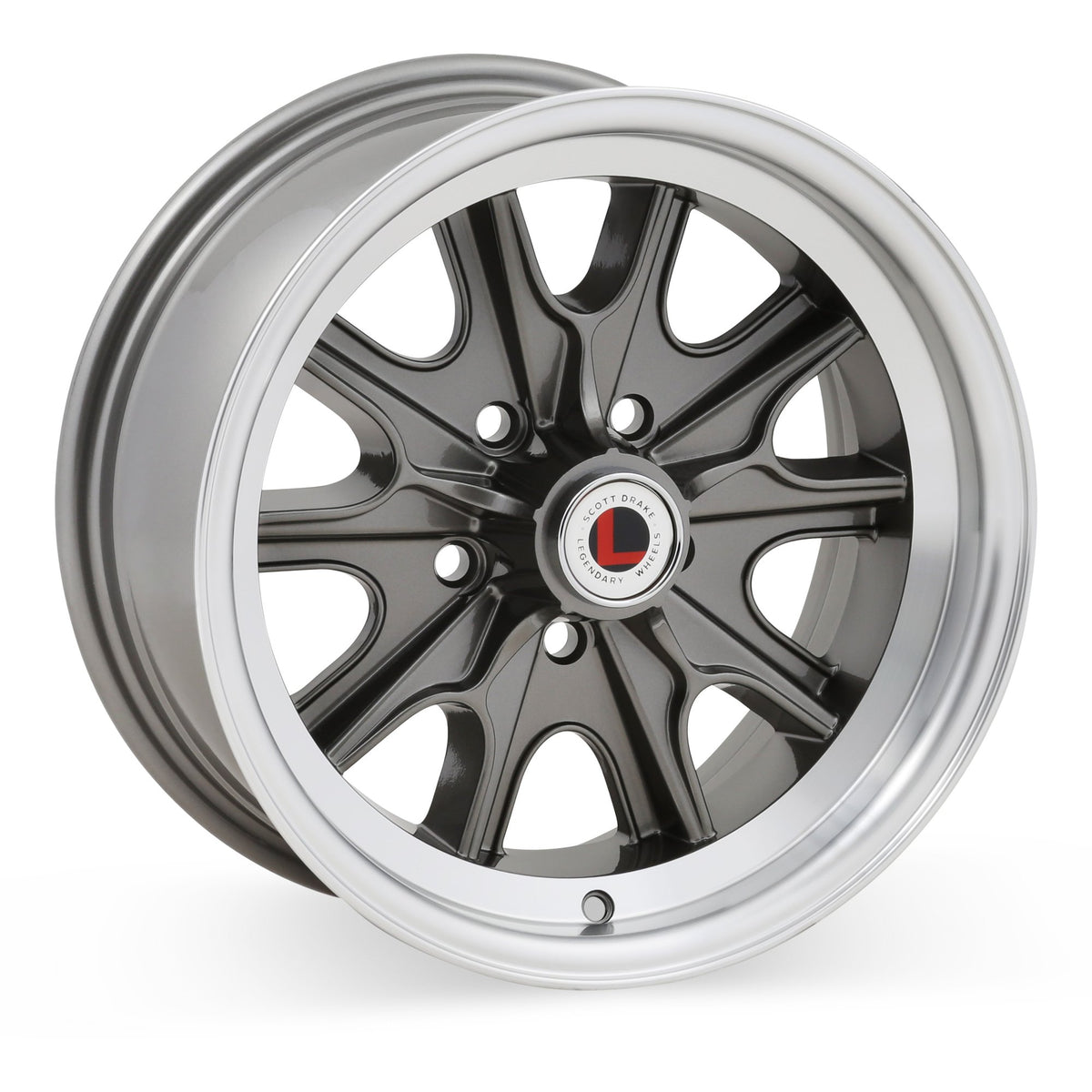 Legendary Wheel HB45 - 15x7 - 5x4.5 - 4.25 BS - Charcoal/Machined - LW90-50754B