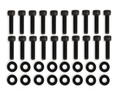 Mr. Gasket Fabricated Valve Cover Hardware - Black - 68502BG