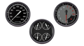Classic Instruments AutoCross Gray Three Gauge Set - AX53GBPF