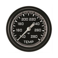 Classic Instruments AutoCross Gray 2-5/8" Full Sweep Water Temp Gauge - AX326GBLF-02