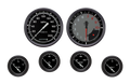 Classic Instruments AutoCross Gray Six Gauge Set - AX251GBPF