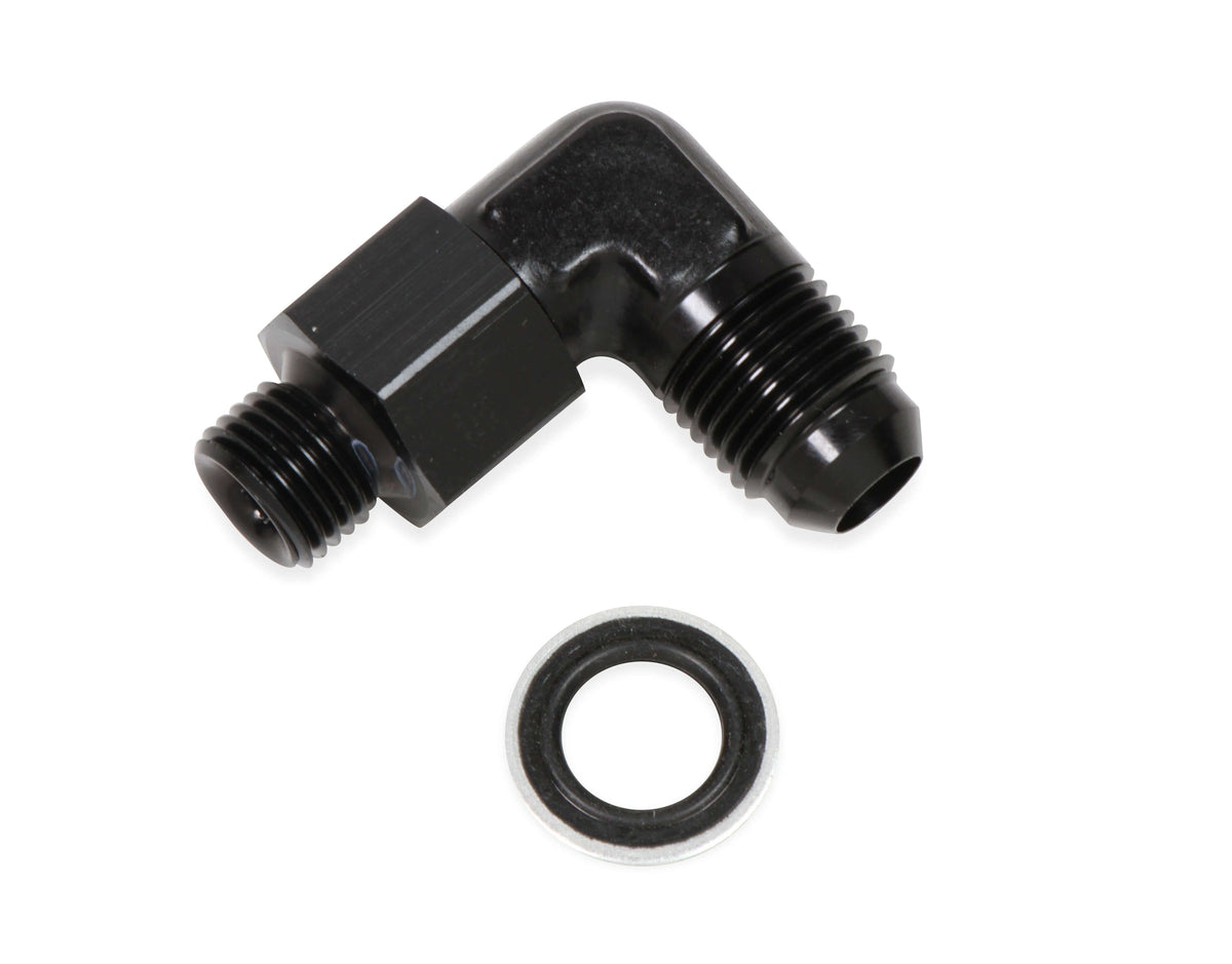 Earl’s 90 Degree -6 AN Male to 12mm x 1.5 Swivel - AT949092ERL