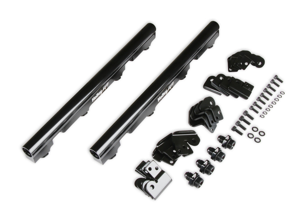 Holley EFI Billet Fuel Rail Kit for LS Truck Intake - 534-244