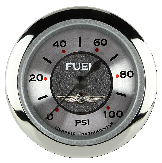 Classic Instruments All American 2-1/8" Fuel Pressure Gauge (100 PSI) - AW146SRC