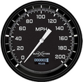 Classic Instruments AutoCross Gray 4-5/8" Speedometer Gauge w/ Info Screen - AX56DGBLF