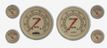 Classic Instruments Vintage 5" Speedo/Tach With 2-1/8" Fuel/Temp/Volt/Oil GM - VT51GLC