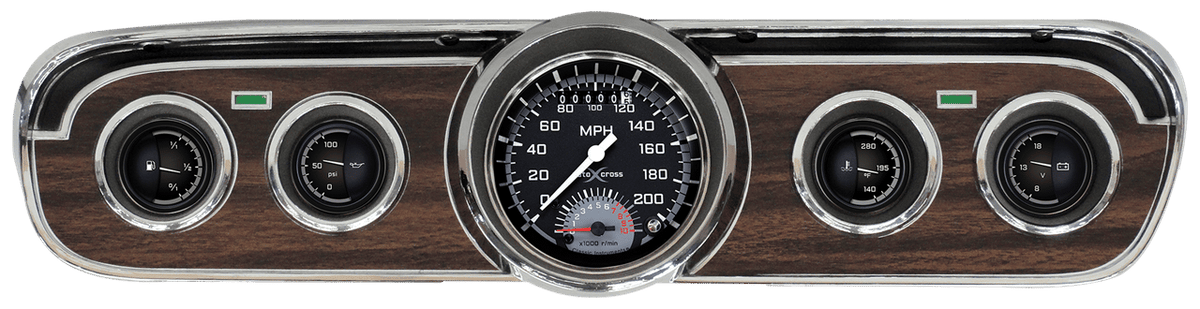 Classic Instruments AutoCross Gray 1965-66 Mustang Package - MU65AXG35