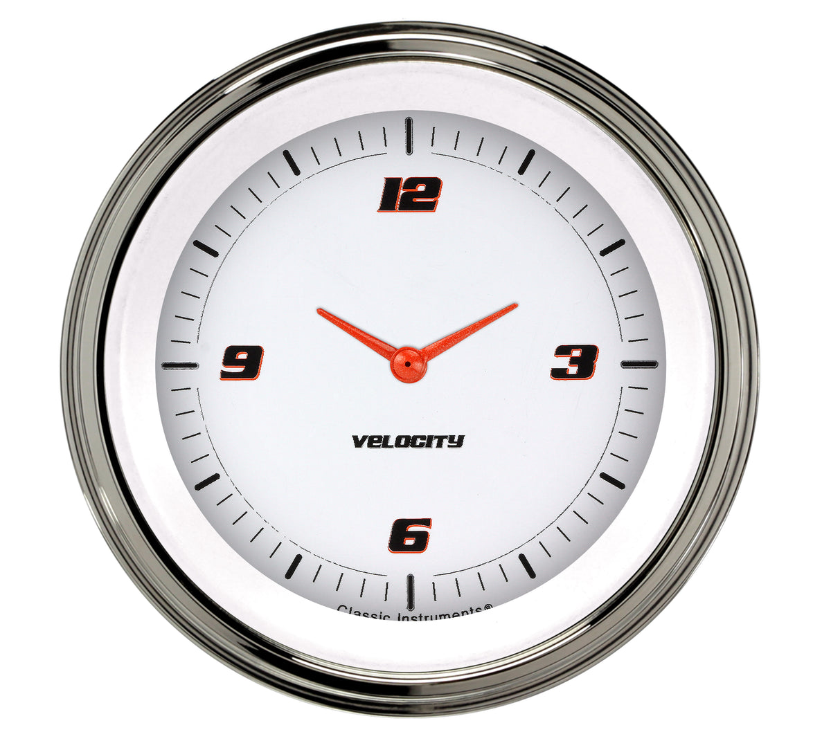 Classic Instruments Velocity White 3" Clock W Reset - VS93WSLF