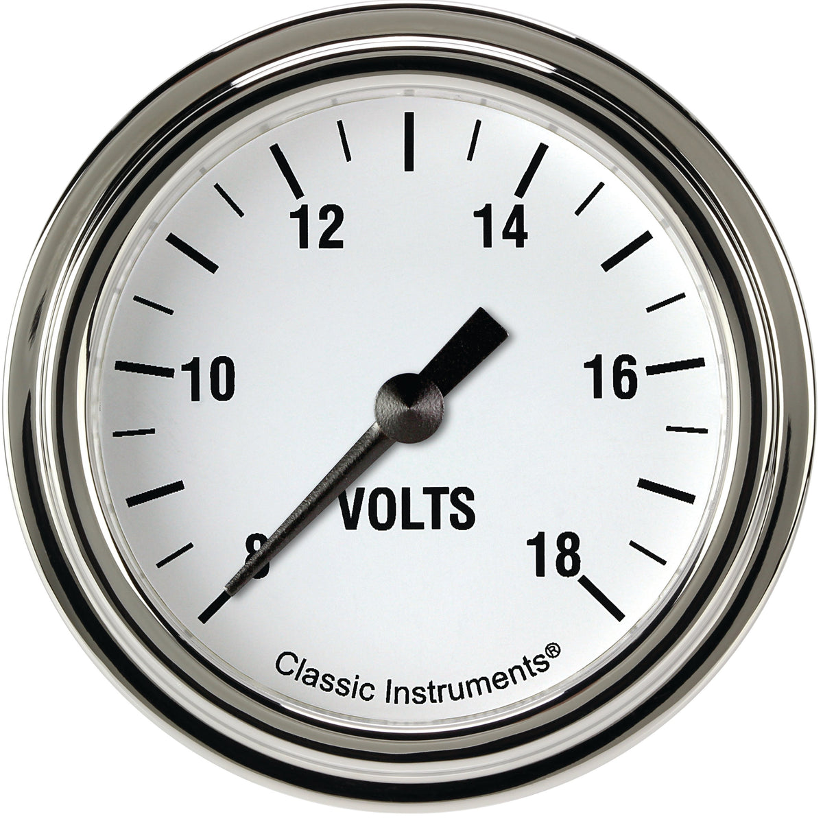 Classic Instruments White Hot 2-5/8" Volt Gauge - WH330SLF