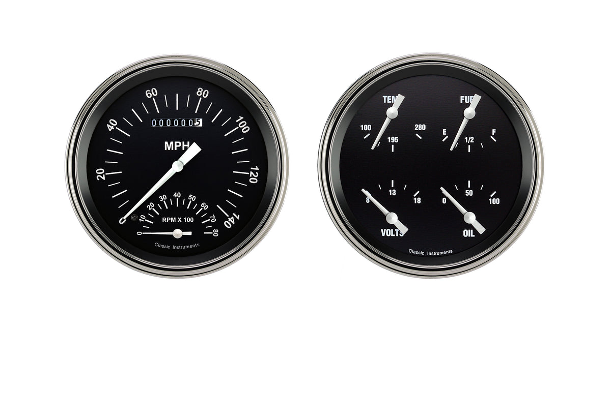 Classic Instruments Hot Rod 5" Speedtachular & Quad-GM - HR62SLC