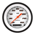 Classic Instruments Velocity White 3-3/8" Speedometer Gauge - VS55WBLF