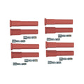 MSD Pro Race Spark Plug Boot & Terminal Kit, Straight, Red, Set of 8 - 8854