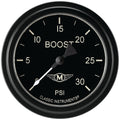 Classic Instruments Moal Bomber 2-5/8" Boost Gauge (30 PSI) - MA342BLF