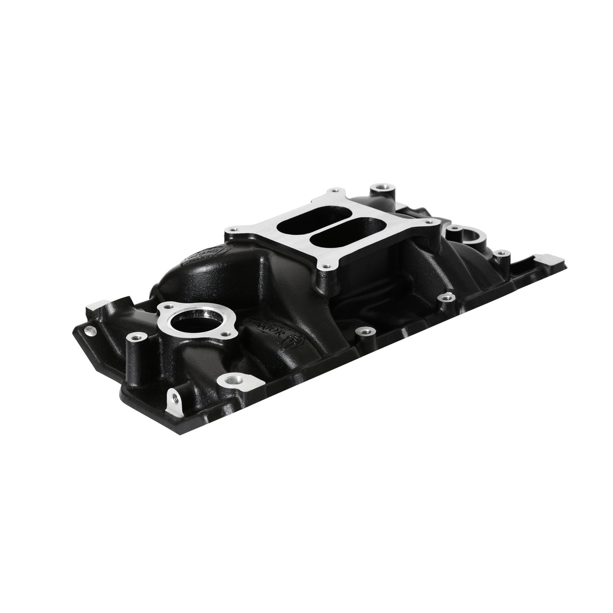 Weiand Street Warrior Intake - Chevy Small Block V8 - Black Ceramic - 8120BK