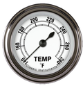 Classic Instruments Classic White 2-1/8" Full Sweep Water Temperature Gauge - CW126SLF-04