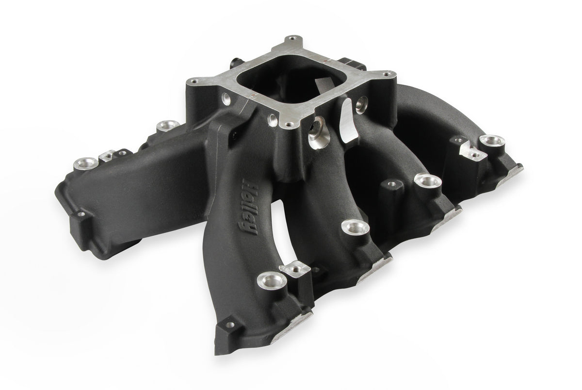Holley Single Plane EFI  Split-Design Race Intake Manifold- GM LS1/LS2/LS6-Black - 300-255BK