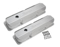 Holley Sniper Valve Cover - Fabricated Aluminum - Ford FE - Tall - Natural Anodized - 890001