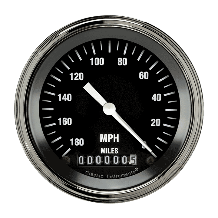 Classic Instruments Hot Rod 3-3/8" Speedometer Gauge - HC55SLF