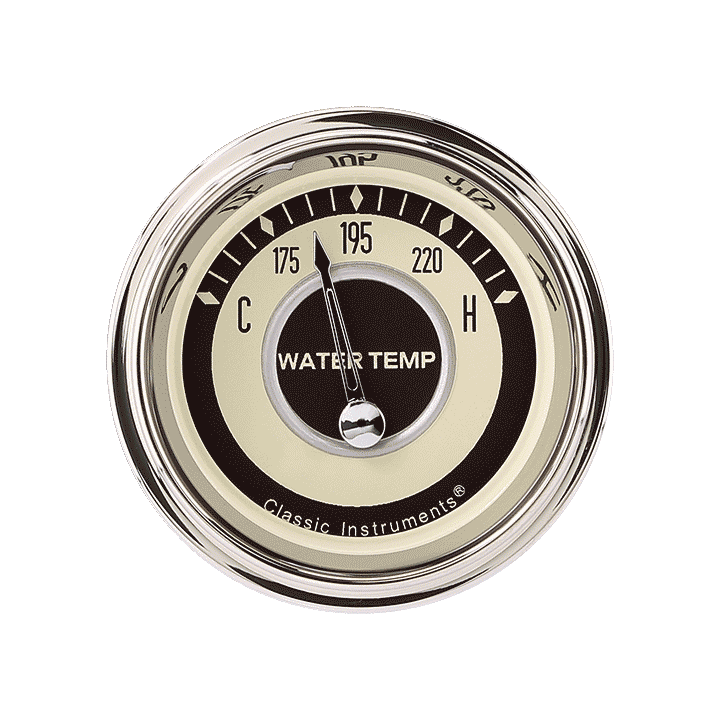 Classic Instruments Nostalgia VT 2-1/8" Water Temperature Gauge - NT26SHC