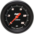Classic Instruments Velocity Black 2-5/8" Fuel Pressure Gauge (15 PSI) - VS345BBPF
