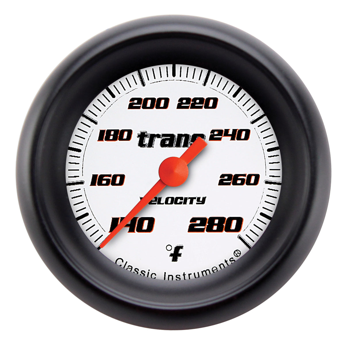 Classic Instruments Velocity White 2" Full Sweep Transmission Temp Gauge - VS127WBPF