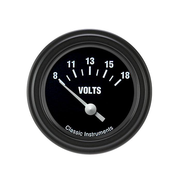 Classic Instruments Hot Rod 2-1/8" Volt Gauge - HR30BLF