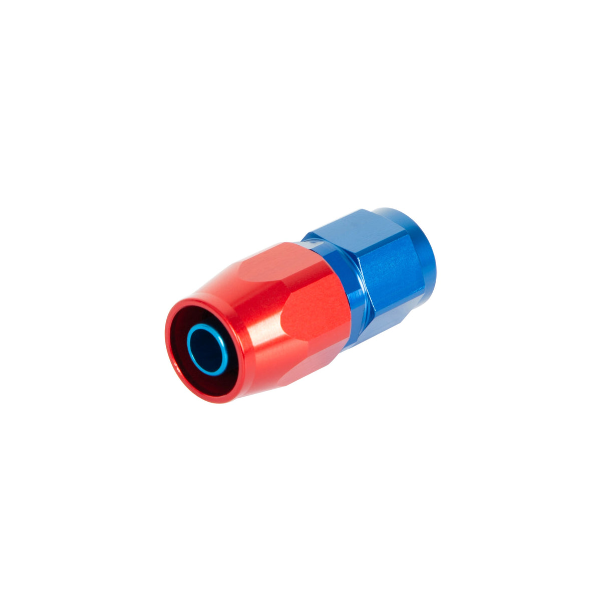 Earl’s Straight Swivel-Seal® Hose End -6 AN - Red/Blue - Clamshell Package - 800106ERLP