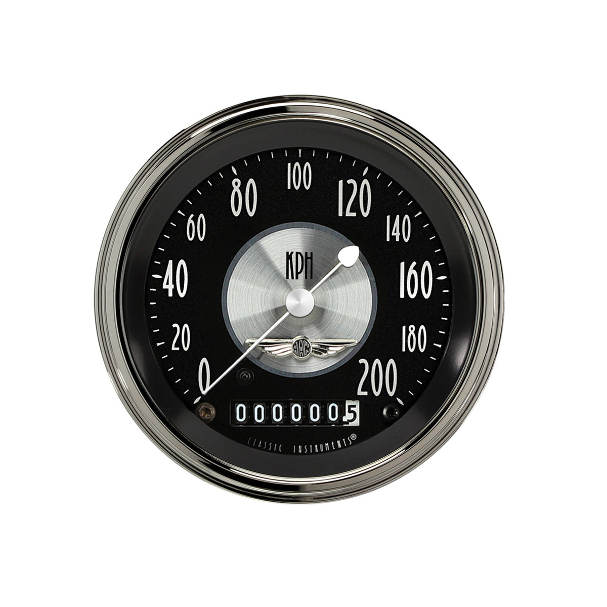 Classic Instruments American Tradition 3" Speedometer Gauge (200 KPH) - AT59SLC
