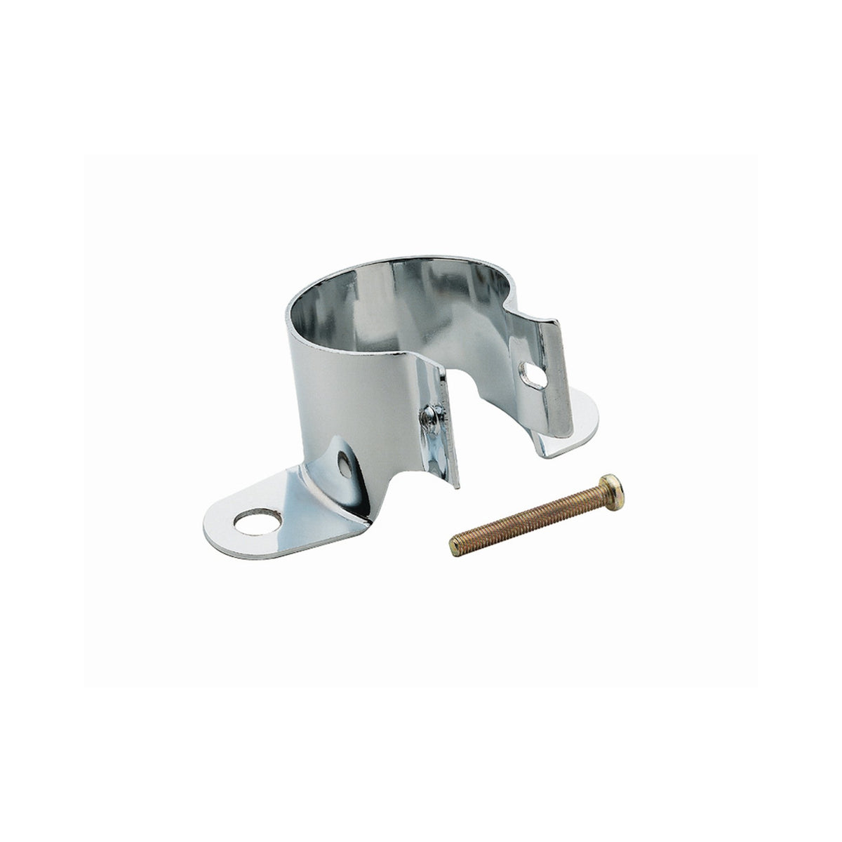 Mr. Gasket Chrome Coil Holder Bracket with Bolt - Angled Mount - 9767