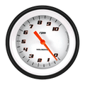 Classic Instruments Velocity White 3-3/8" Tachometer Gauge - VS10WBLF