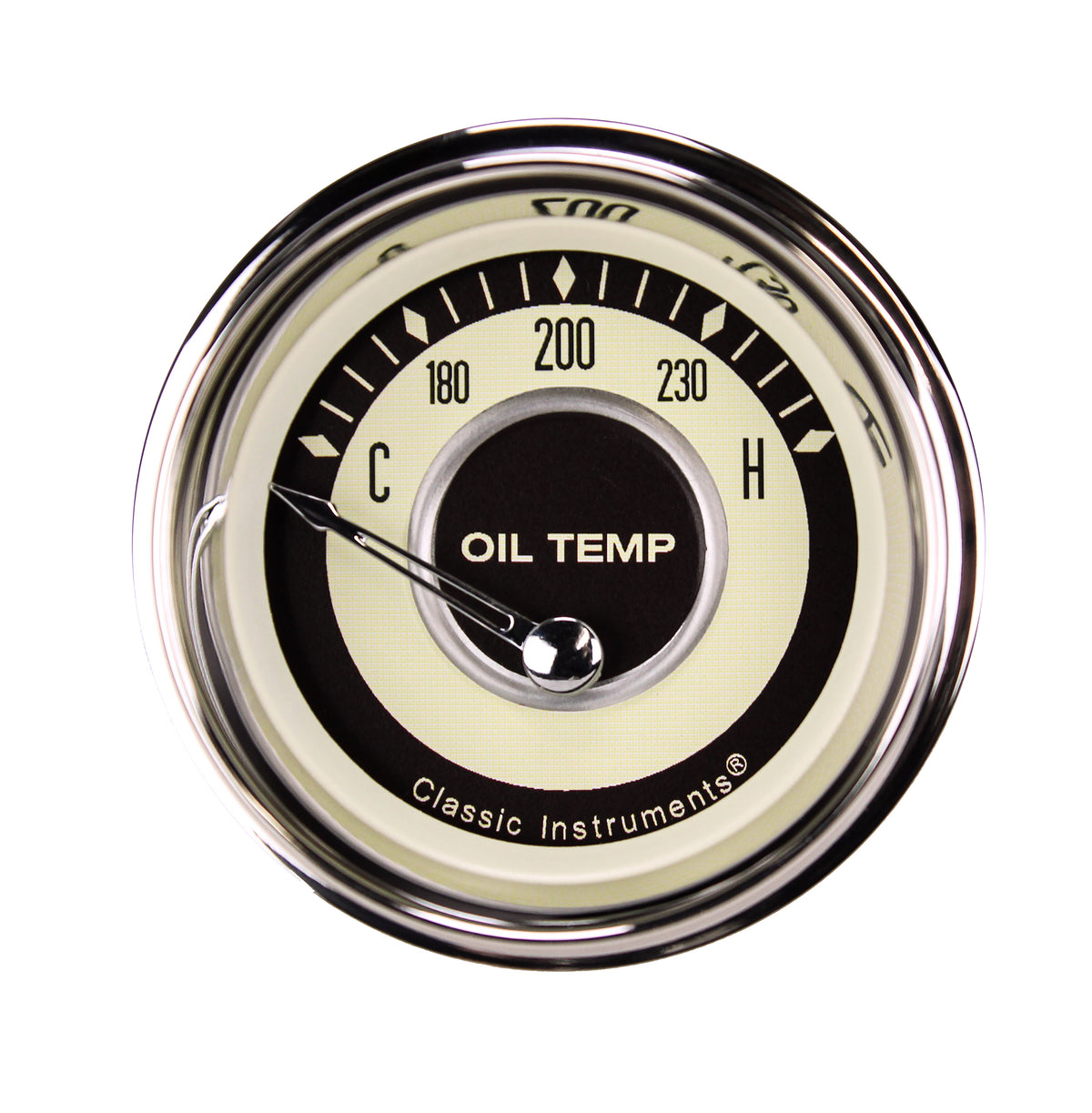 Classic Instruments Nostalgia VT 2-1/8" Oil Temperature Gauge - NT28SHC