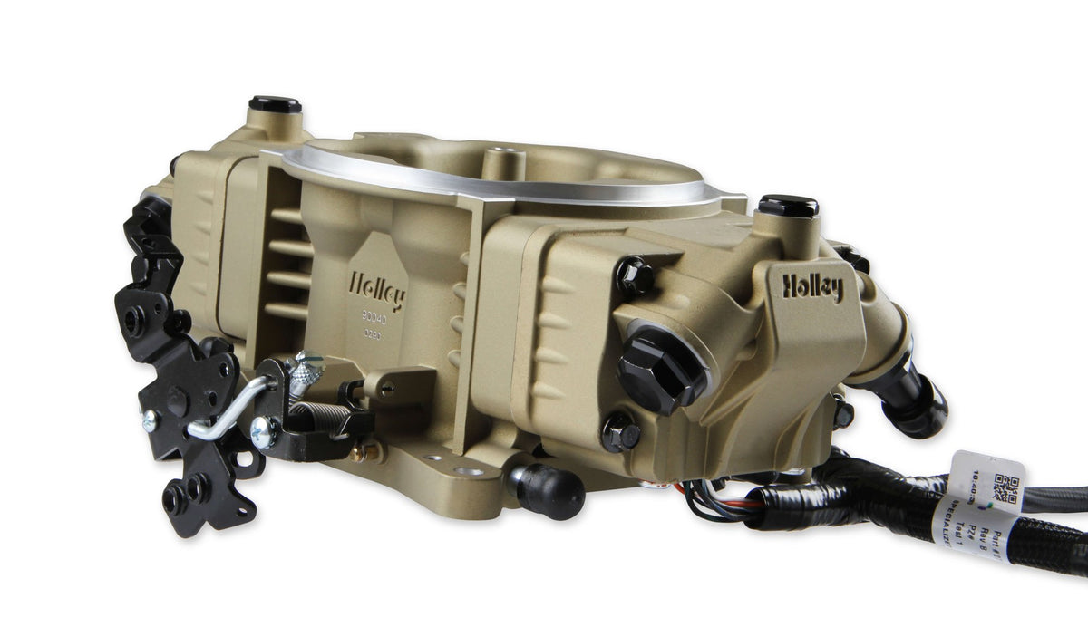 Holley EFI Terminator X Stealth 4150 Throttle Body - Classic Gold - 534-294