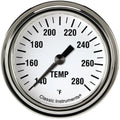 Classic Instruments White Hot 2-5/8" Full Sweep Water Temperature Gauge - WH326SLF-02