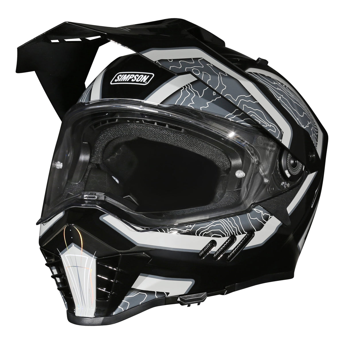 Simpson Xcursion Bandit Helmet - Summit Black - Medium - XBS2MD
