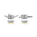 Rocket Racing Wheels Deep Angle Spinner Polished Pair - RS1-D102