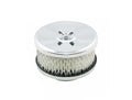 Mr. Gasket Air Cleaner - Deep Dish - 4 Inch x 2 Inch - Chrome - 4354