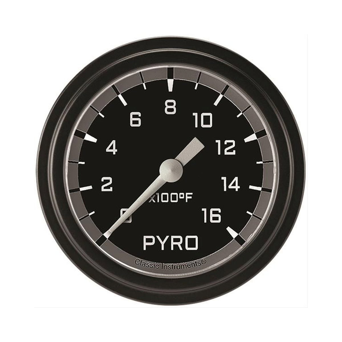 Classic Instruments Autocross Gray 2-5/8" Exhaust Gas Tempature Gauge - AX398GBLF