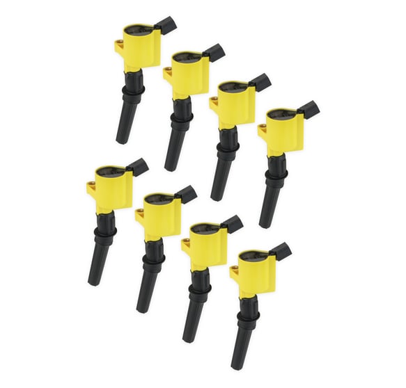 Ignition Coil - SuperCoil- 1998-2008 Ford 4.6L/5.4L/6.8L 2-valve- Yellow- 8-Pack 140032-8