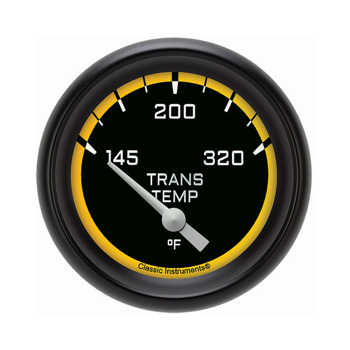Classic Instruments Autocross Yellow 2-5/8" Transmission Temperature Gauge - AX227YBPF