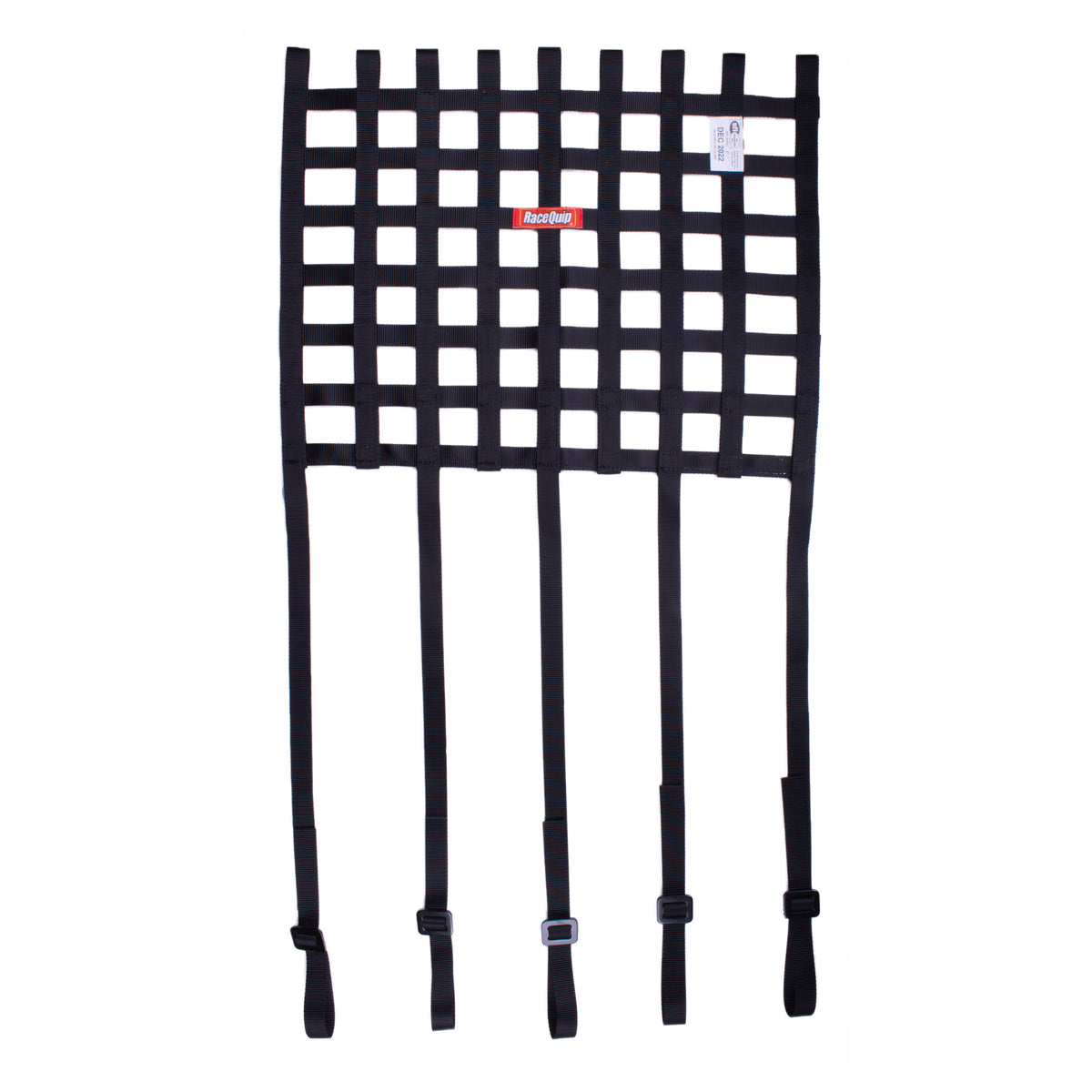 RaceQuip Ribbon Style Race Car Window Net with 1" Mounting Straps - 825001RQP