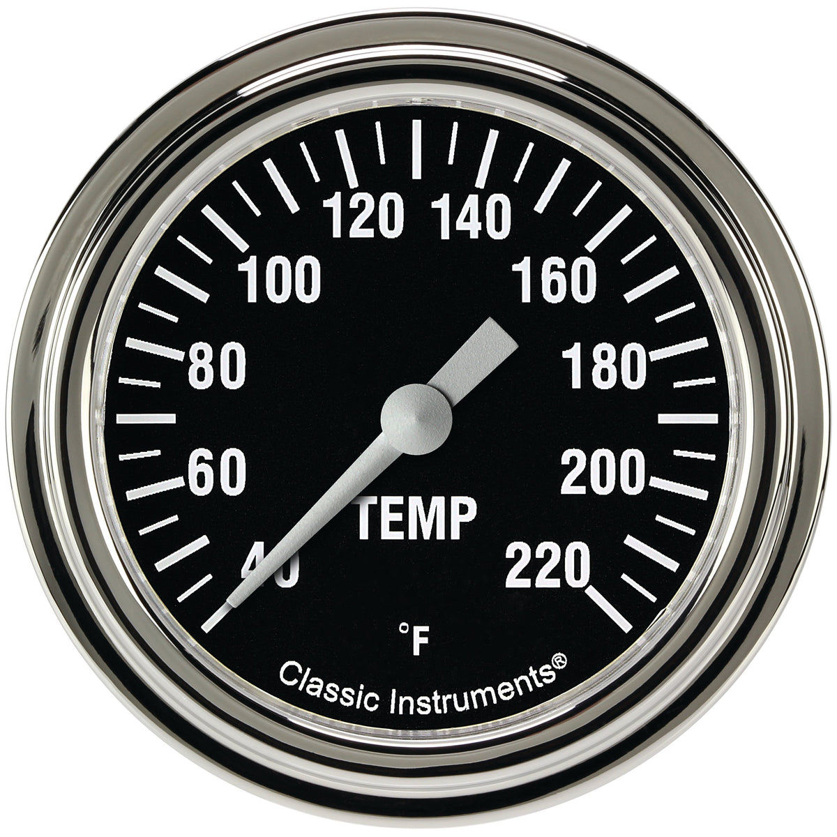 Classic Instruments Hot Rod 2-5/8" Stock Eliminator Tempature Gauge - HR329SLF