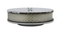 Mr. Gasket Air Cleaner - 9 Inch Diameter x 2-3/4 Inch Tall - Chrome - 1487