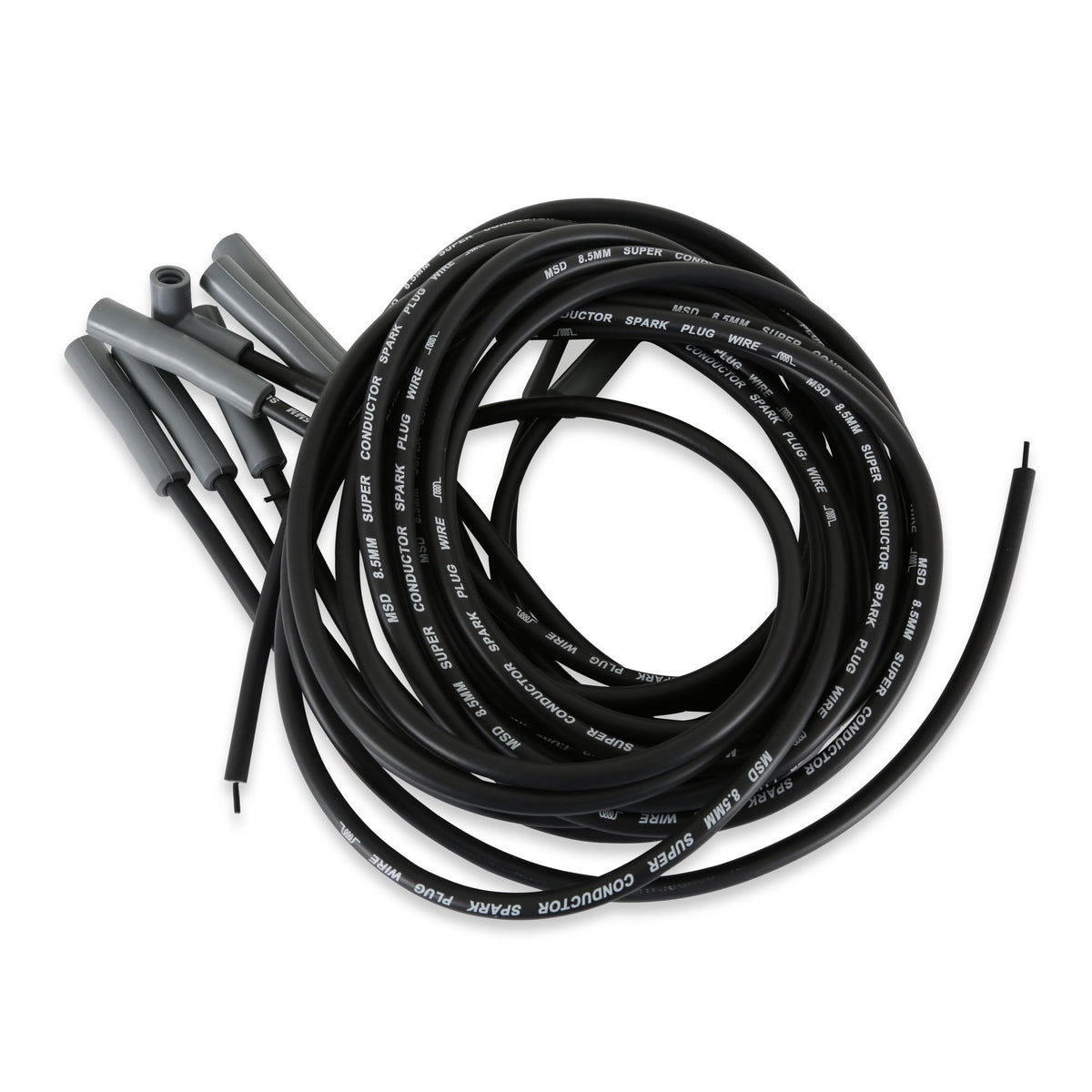 MSD Single Hemi Wire Set, Super Conductor 8.5mm Wire Set, Black - 31523