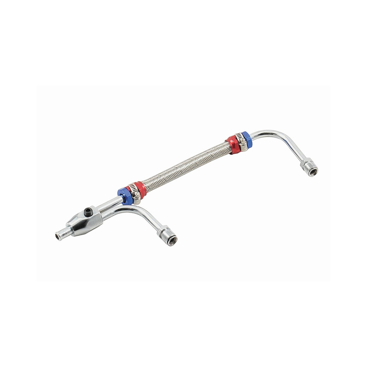 Mr. Gasket Adjustable Fuel Line with Red and Blue Hose Ends - 1556G