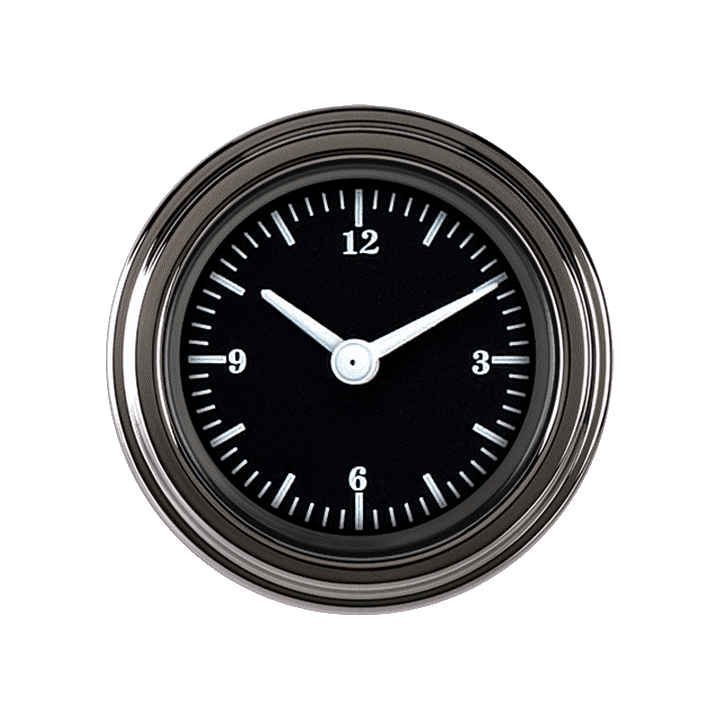 Classic Instruments Hot Rod 2-1/8" Clock W/Reset - HR90SLC