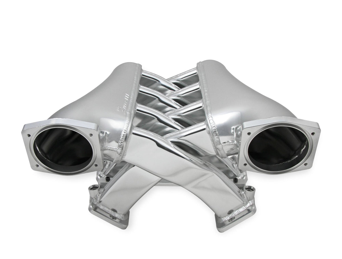 Holley Sniper EFI Fabricated Intake Manifold Dual Plenum 102mm LS1/2/6, Rail Kit - Slvr - 820241