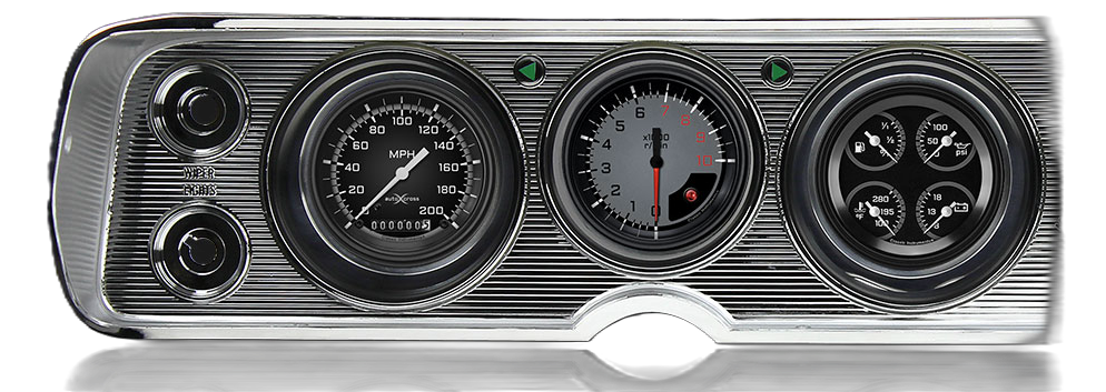 Classic Instruments AutoCross Gray 1964-65 Chevelle Package LS Sending Unit - CV64AXG-LS